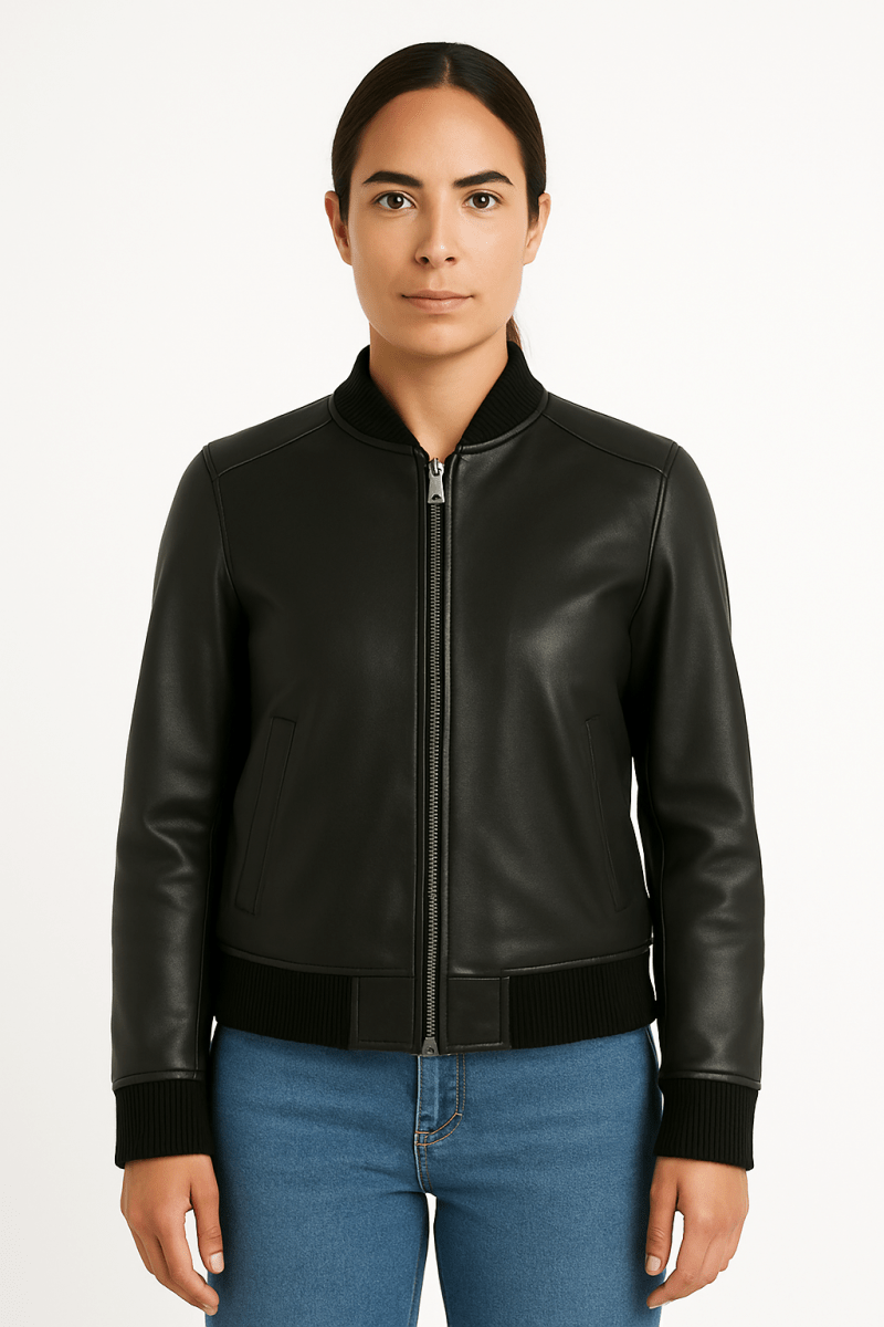 bliss-black-leather-bomber-jacket-4904256 Bliss Black Leather Bomber Jacket - Pelleaura | Premium Quality Leather Stuff Brand USA