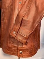 Classic Leather Jacket Genuine Leather Regular Fit Spread Collar Zip Front Closure Aviator Style - Pelleaura | Premium Quality Leather Stuff Brand USA