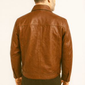 Classic Leather Jacket Genuine Leather Regular Fit Spread Collar Zip Front Closure Aviator Style - Pelleaura | Premium Quality Leather Stuff Brand USA