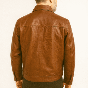 Classic Leather Jacket Genuine Leather Regular Fit Spread Collar Zip Front Closure Aviator Style - Pelleaura | Premium Quality Leather Stuff Brand USA