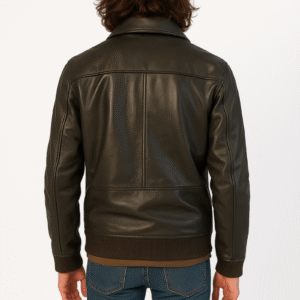 Dark brown antique leather biker jacket - Pelleaura | Premium Quality Leather Stuff Brand USA