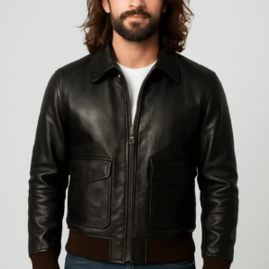 Dark brown antique leather biker jacket - Pelleaura | Premium Quality Leather Stuff Brand USA