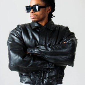 Men’s Oversized Leather Bomber Jacket – Vintage 90s Style Genuine Leather - Pelleaura | Premium Quality Leather Stuff Brand USA